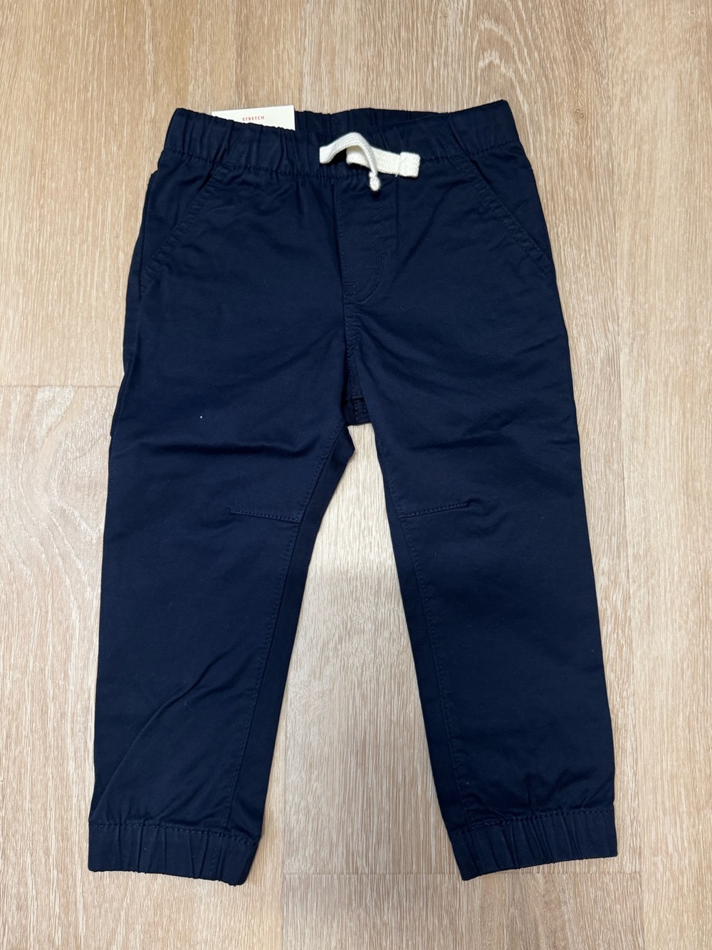 Kids Navy Drawstring Jogger Pants